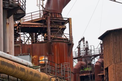 Detail van de hoogovengroep van Völklinger Hütte door Unbekannt Unbekannt